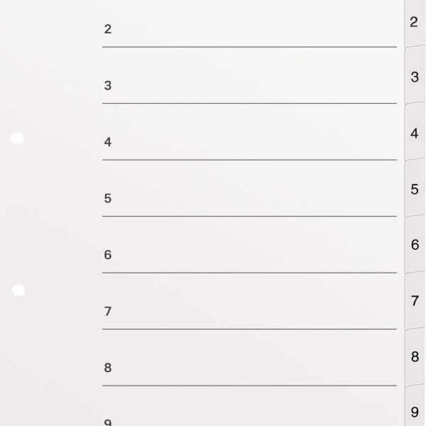 KOLMA Register KolmaFlex A4 18.114.16 weiss 1-10