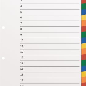 KOLMA Register KolmaFlex A4 18.204.20 mehrfarbig 20-teilig
