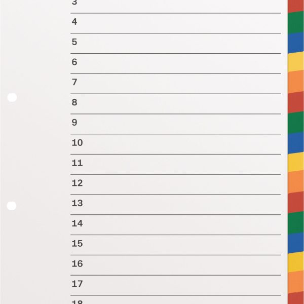 KOLMA Register KolmaFlex A4 18.204.20 mehrfarbig 20-teilig