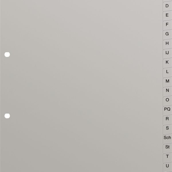 KOLMA Register KolmaFlex A4 18.244.03 grau A-Z 24-teilig