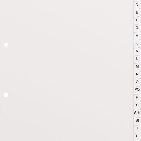 KOLMA Register KolmaFlex A4 18.244.16 weiss A-Z 24-teilig