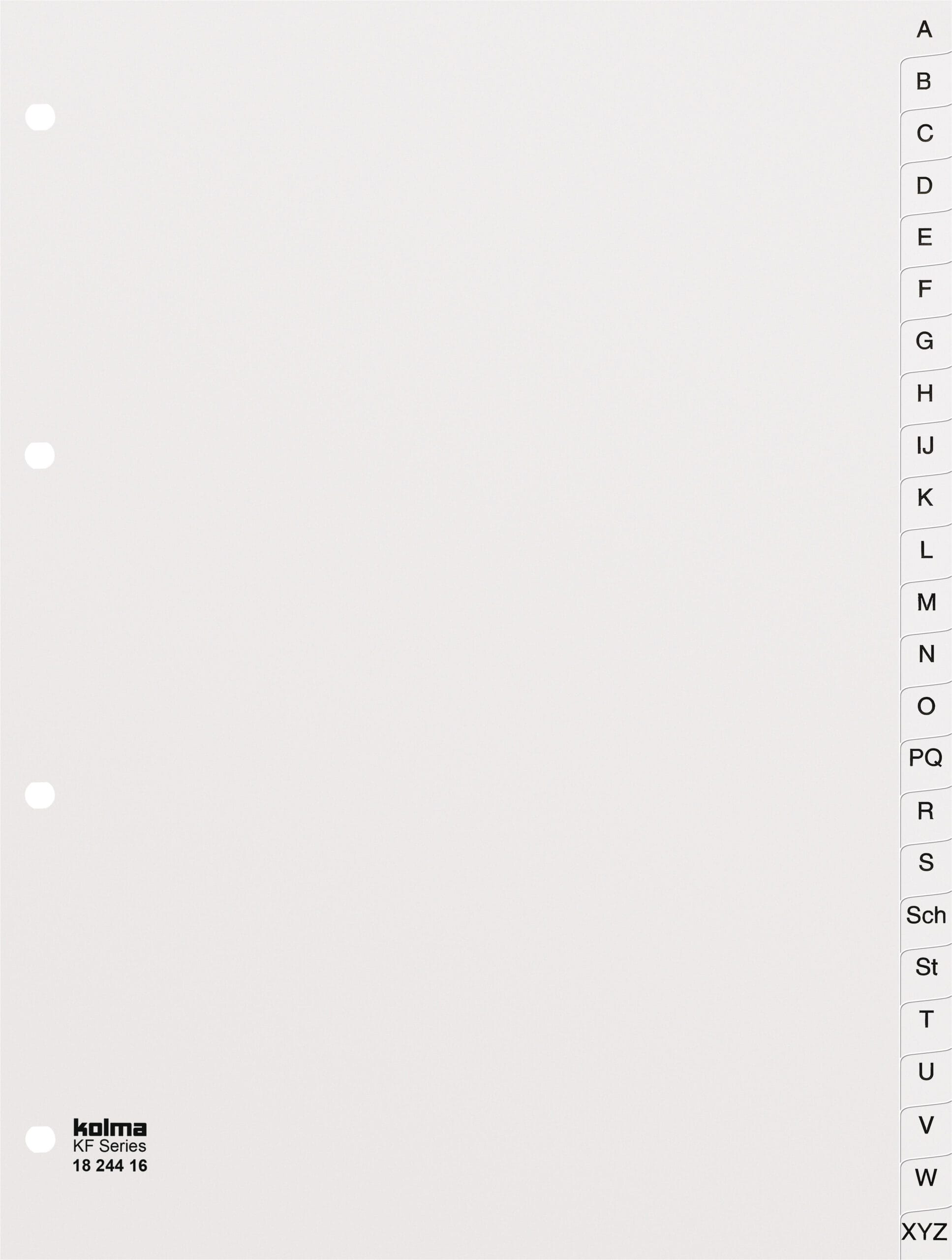 KOLMA-18.244.16-7611967180532 KOLMA Register KolmaFlex A4 18.244.16 weiss A-Z 24-teilig – Hochwertig & günstig bei ShopDeca