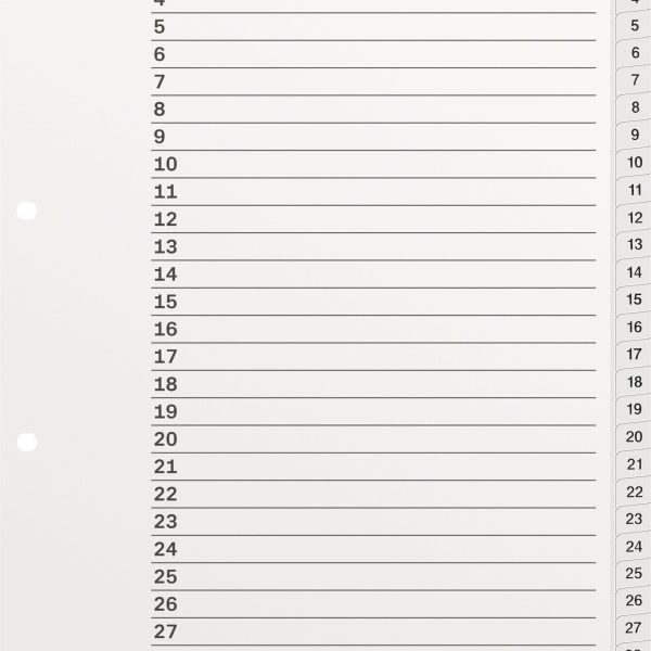 KOLMA Register KolmaFlex A4 18.314.16 weiss 1-31