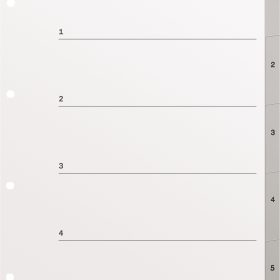 KOLMA Register KolmaFlex A4+ 18.405.03 grau 1-5