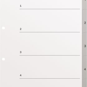 KOLMA Register KolmaFlex A4 18.554.03 grau 1-5