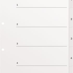 KOLMA Register KolmaFlex A4 18.554.16 weiss 1-5