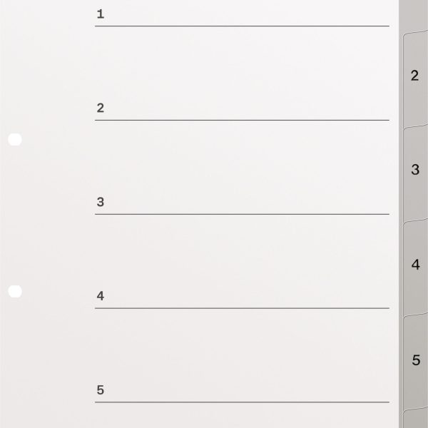 KOLMA Register KolmaFlex A4 18.564.03 grau 1-6