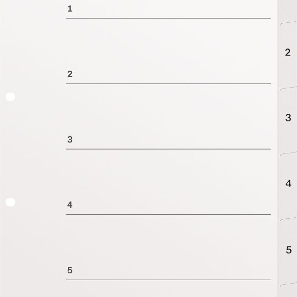KOLMA Register KolmaFlex A4 18.564.16 weiss 1-6