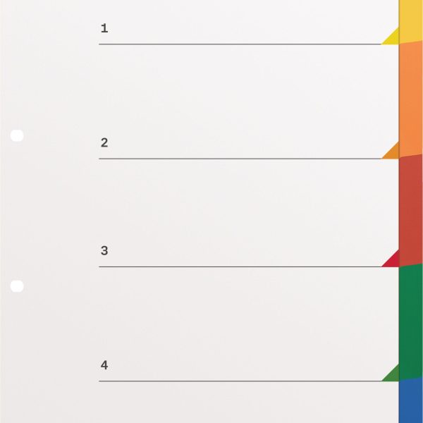 KOLMA Register LongLife A4 19.054.20 mehrfarbig 5-teilig