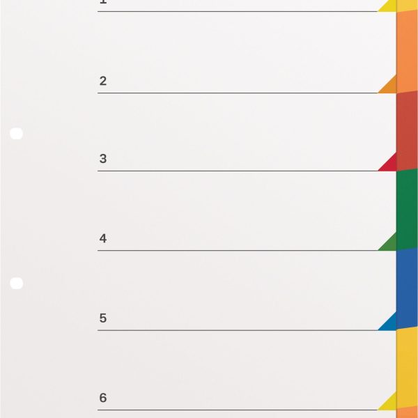 KOLMA Register LongLife A4 19.074.20 mehrfarbig 7-teilig