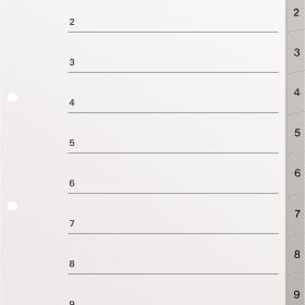 KOLMA Register LongLife A4 19.114.03 grau 1-10