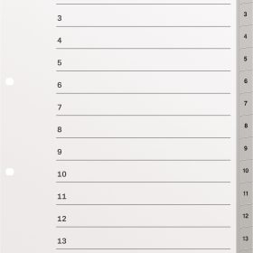 KOLMA Register LongLife A4 19.115.03 grau 1-15