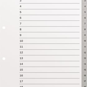 KOLMA Register LongLife A4 19.120.03 grau 1-20