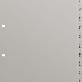 KOLMA Register LongLife A4 19.123.03 grau Dez-Jan DE