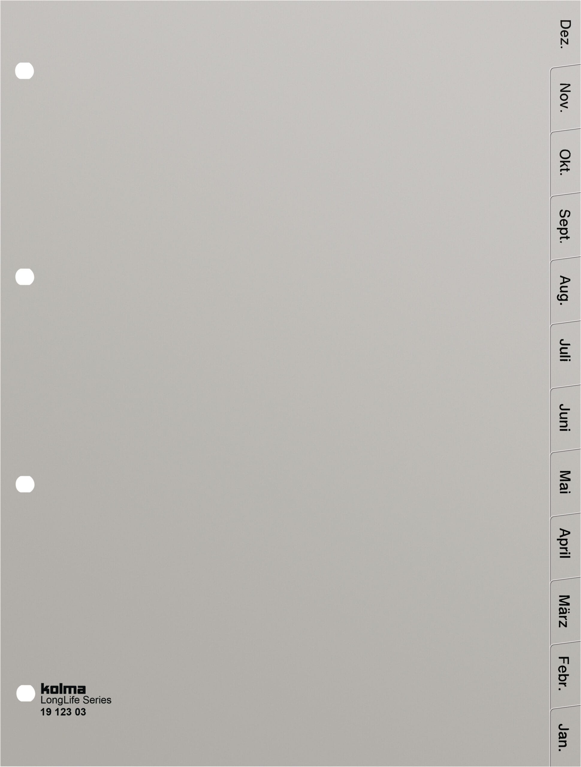 KOLMA-19.123.03-7611967190104 KOLMA Register LongLife A4 19.123.03 grau Dez-Jan DE – Hochwertig & günstig bei ShopDeca