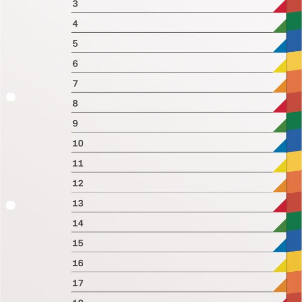 KOLMA Register LongLife A4 19.204.20 mehrfarbig 20-teilig
