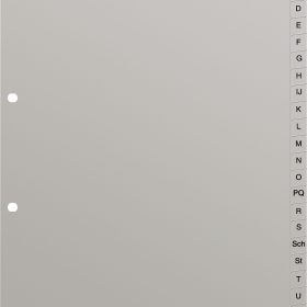 KOLMA Register LongLife A4 19.244.03 grau A-Z 24-teilig