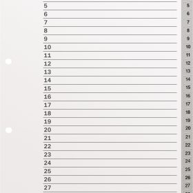 KOLMA Register LongLife A4 19.314.03 grau 1-31