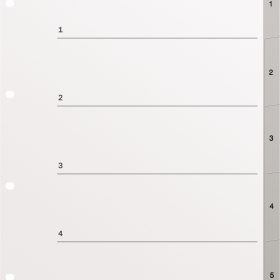 KOLMA Register LongLife A4+ 19.405.03 grau 1-5
