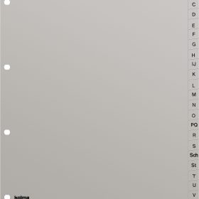 KOLMA Register LongLife A4+ 19.424.03 grau A-Z 24-teilig