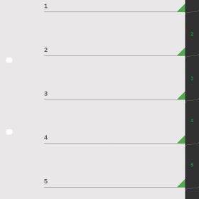 KOLMA Register LineaVerde A4 19.800.06 schwarz 1-6