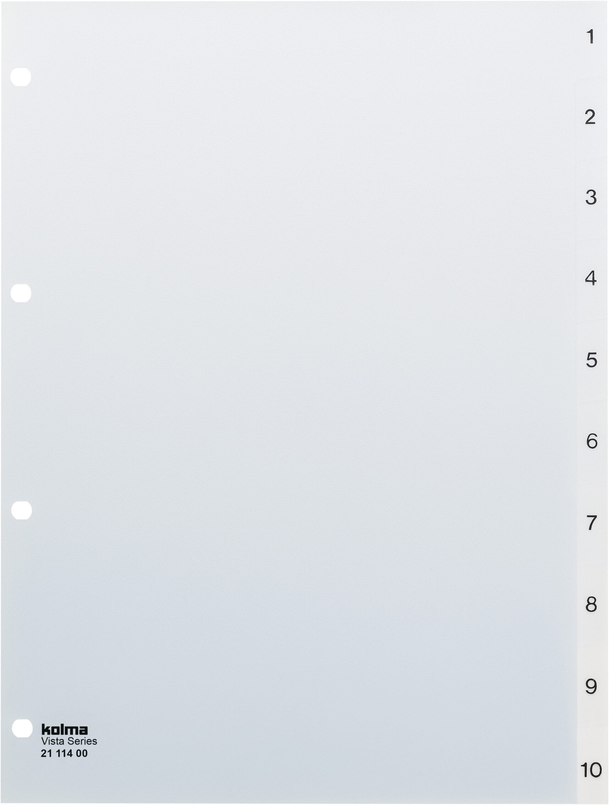 KOLMA-21.114.00-7611967210192 KOLMA Register Vista A4 21.114.00 transparent 1-10 – Hochwertig & günstig bei ShopDeca