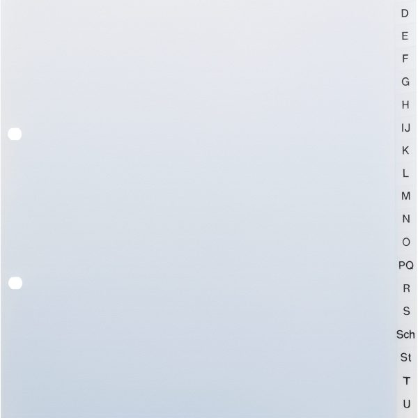 KOLMA Register Vista A4 21.244.00 transparent A-Z 24-teilig