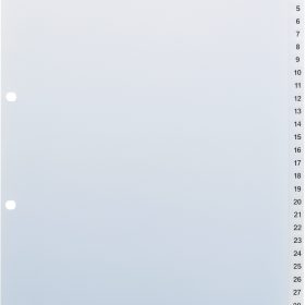KOLMA Register Vista A4 21.314.00 transparent 1-31