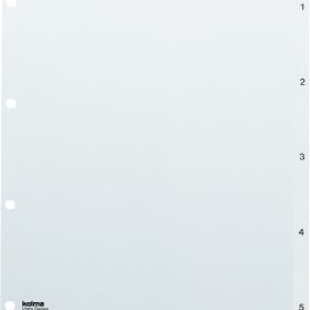 KOLMA Register Vista A4+ 21.405.00 transparent 1-5