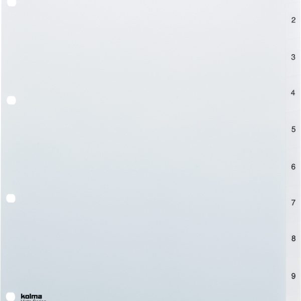 KOLMA Register Vista A4+ 21.410.00 transparent 1-10