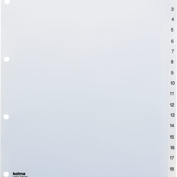 KOLMA Register Vista A4+ 21.419.00 transparent 1-20