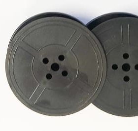 KORES Farbband Seide schwarz/rot Gr.5+6D Hermes 13mm/10m