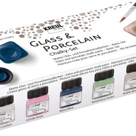 KREUL Glas-Porzellanmalfarben 16602 Chalky 6x20ml