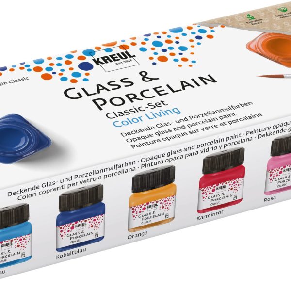 KREUL Glas-Porzellanmalfarben 16604 Color Living 6x20ml