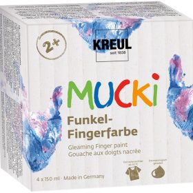 KREUL Funkel-Fingerfarben Mucki 2318 Wild & Free 4x150ml