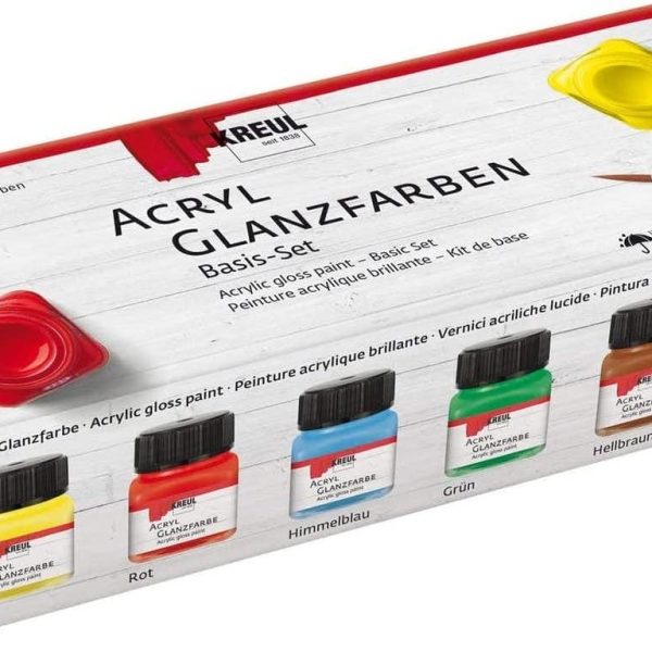 KREUL Creativ-Set Glanzl 79600 Glanzlack 6x20ml