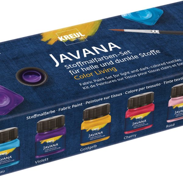 KREUL Textilfarbe JAVANA 90597 Color Living 6er Set