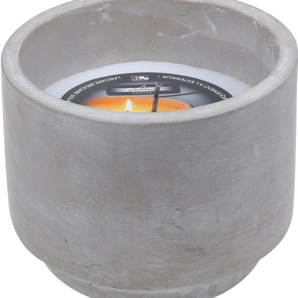 STEINHART Outdoor Kerze Cleo 104x125mm 2019501000 weiss