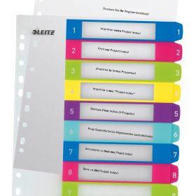 LEITZ Register PP WOW A4+ 12430000 mutlicolor 1-10