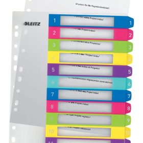 LEITZ Register PP WOW A4+ 12440000 multicolor 1-12