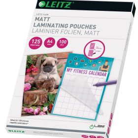 LEITZ Laminiertasche A4 16926 matt, 125my 100 Stk