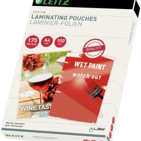 LEITZ Laminiertasche A4 16933 glanz, 175my 100 Stk