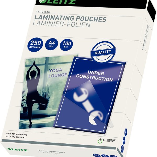 LEITZ Laminiertasche A4 16935 glanz, 250my 100 Stk