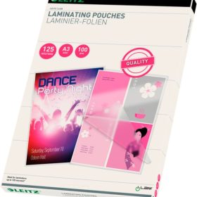 LEITZ Laminiertasche A3 33950 glanz, 125my 100 Stk