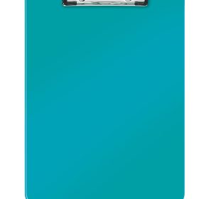 LEITZ Klemmbrett WOW PS A4 39710051 eisblau 80 Blatt