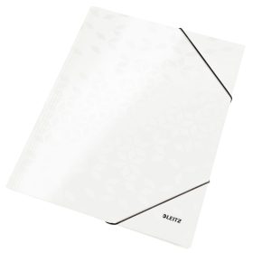 LEITZ Gummibandmappe WOW A4 3982-00-01 weiss