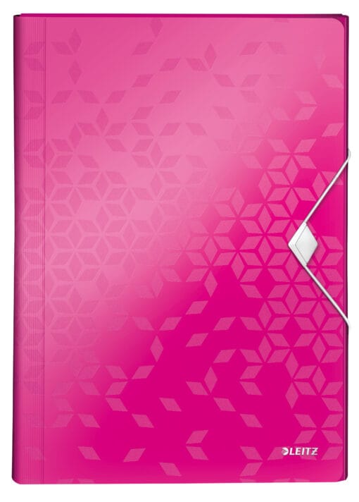 LEITZ Projektmappe WOW A4 45890023 metallic pink 5 Fächer