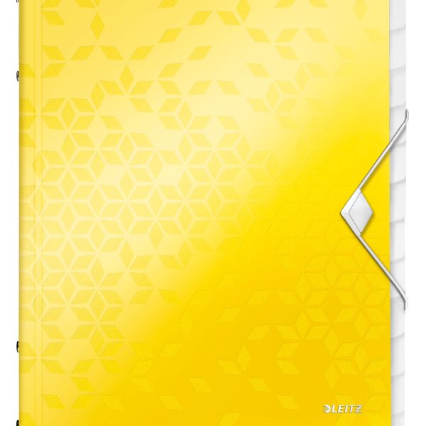 LEITZ Ordnungsmappe WOW PP A4 4634-00-16 gelb 12-teilig