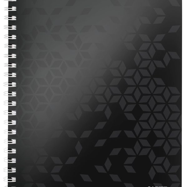 LEITZ Collegeblock WOW PP A4 4638-00-95 schwarz kariert