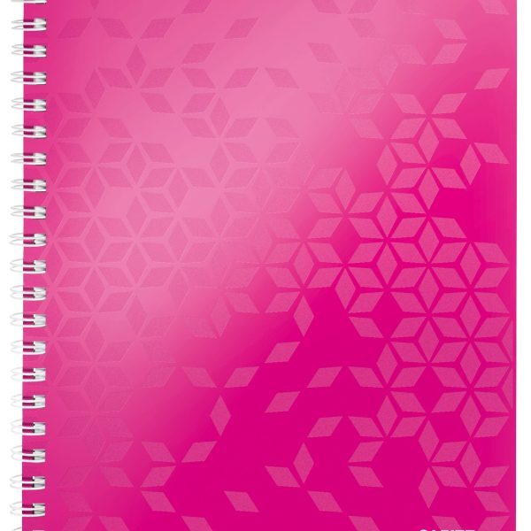 LEITZ Spiralbuch WOW PP A4 46380023 kariert, pink 80 Blatt